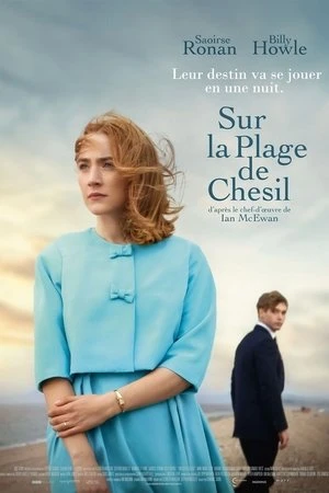  Sur la plage de Chesil affiche 