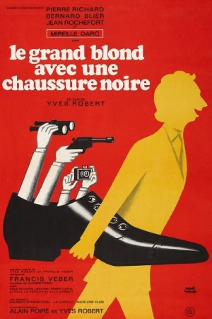  Le Grand Blond avec une chaussure noire affiche 