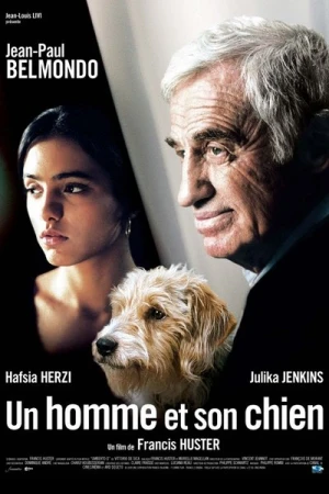  Un homme et son chien affiche 